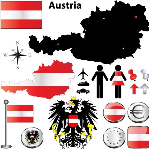 Vector Austria Information Graphic Elements