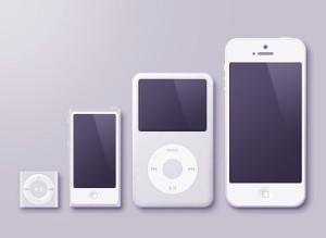 Apple Handheld Device PSD Template