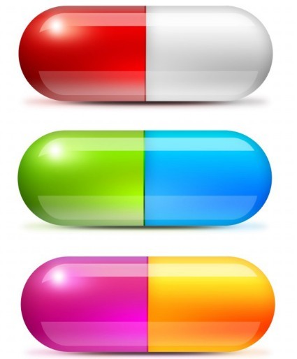 3D Glossy Pharmaceutical Capsules