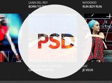 Fashion Dark Music Player UI PSD