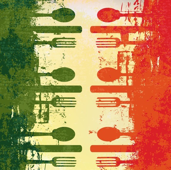 Retro Vintage Restaurant Poster Background Vector 01
