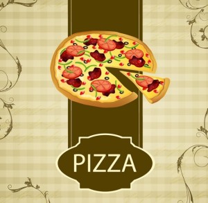 Retro Vintage Restaurant Poster Background Vector 02