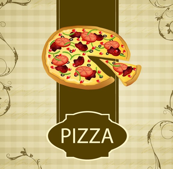 Retro Vintage Restaurant Poster Background Vector 02