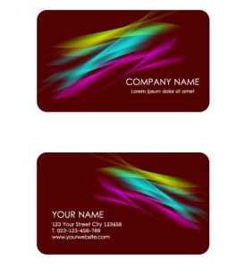 Set Of Vector Personalized Business Card Design Templates 01