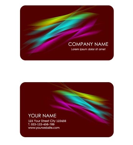 Set Of Vector Personalized Business Card Design Templates 01
