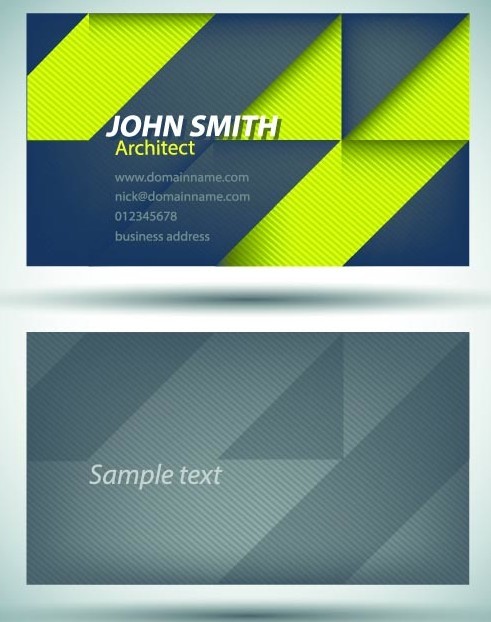 Set Of Vector Personalized Business Card Design Templates 04