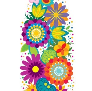 Vector Colorful Flower Vase