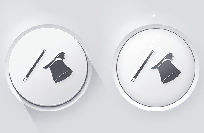 Realistic Web Button PSD Template