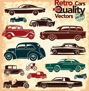 Retro High Quality Vector Car Labels