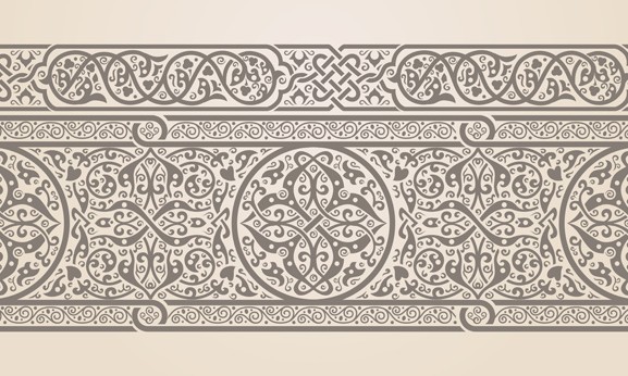 Vector Vintage Royal Floral Design Elements 03