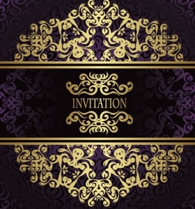Golden Royal Floral Pattern Background Vector 03
