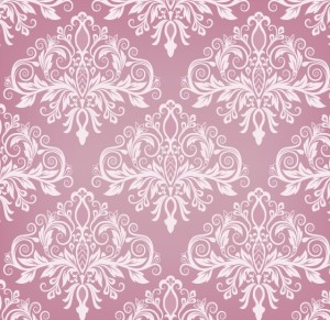Pink Vintage Floral Pattern Background 02