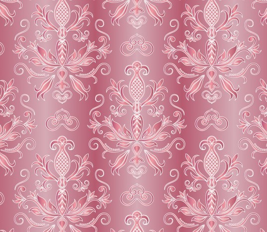 Pink Vintage Floral Pattern Background 04