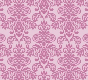 Pink Vintage Floral Pattern Background 05