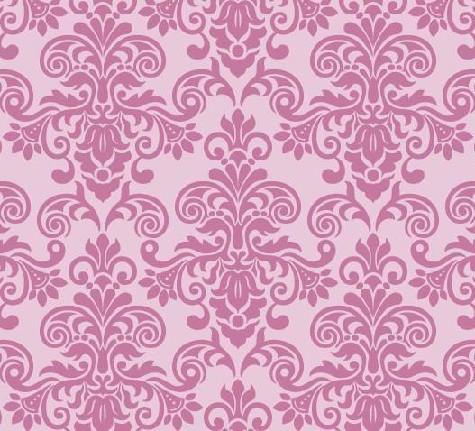 Pink Vintage Floral Pattern Background 05