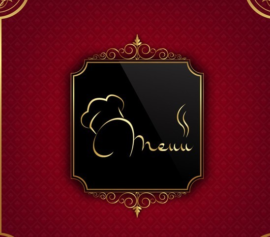 Classical Restaurant Menu Cover Design Vector 02