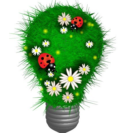 Vector Green ECO Concept Grass Background 02