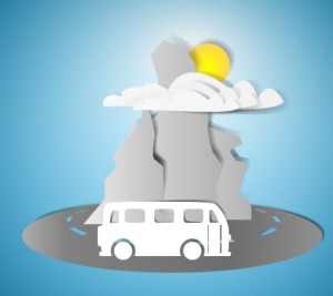 Vector Paper Traveling Background 03