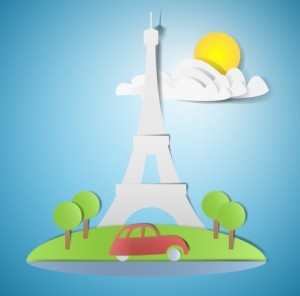 Vector Paper Traveling Background 04