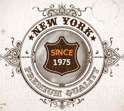 Vector Vintage Badge Sticker 01