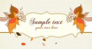 Clean Hand Drawn Plants Frame Vector 03