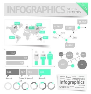 Clean Vector Infographic and Data Visualization Design Elements 04
