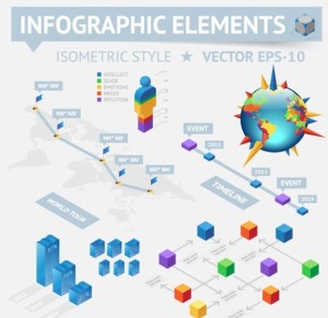 Clean Vector Infographic and Data Visualization Design Elements 05