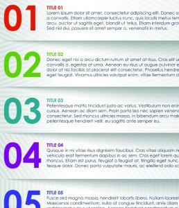 Vector Colorful Paper Banners with Numbers 05