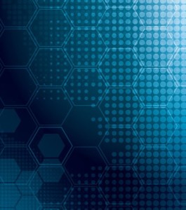 Dark Blue Abstract Polka Dot Background Vector 04