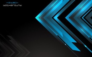 Dark Blue HI-TECH Abstract Background Vector 01