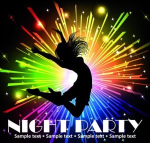 Fashion Beach & Night Party Background Vector 04