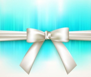 Fresh and Clean Cards with Ribbon Bows Vector 01