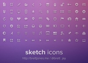 Sketch Web Icons Pack PSD