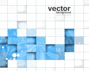 Clean Blue and White Abstract Grid Background
