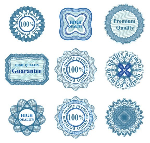 Set Of Vector Guilloche Rosettes Quality Decorative Elements 04