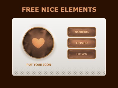 Sweet Brown Web UI Kit PSD