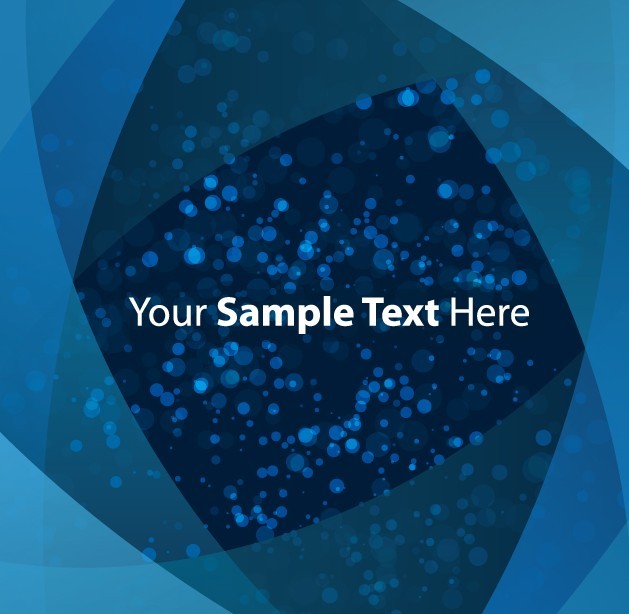 Vector Fantastic Blue Abstract Polka Dot Background
