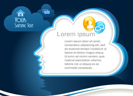 Creative Vector Cloud Design 02