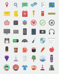 Flatilicious - 48+ Flat Style Icons