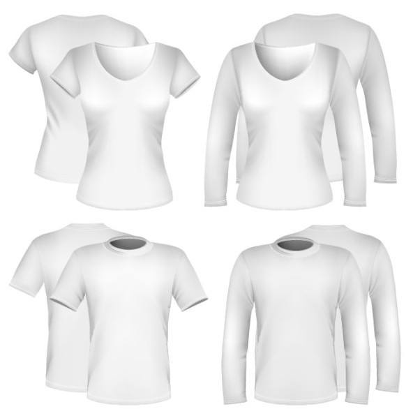 Free Men & Women Long Sleeve Shirts Vector Mockup - TitanUI