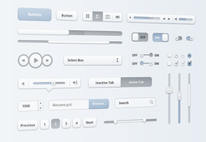 Sky Web UI Kit PSD