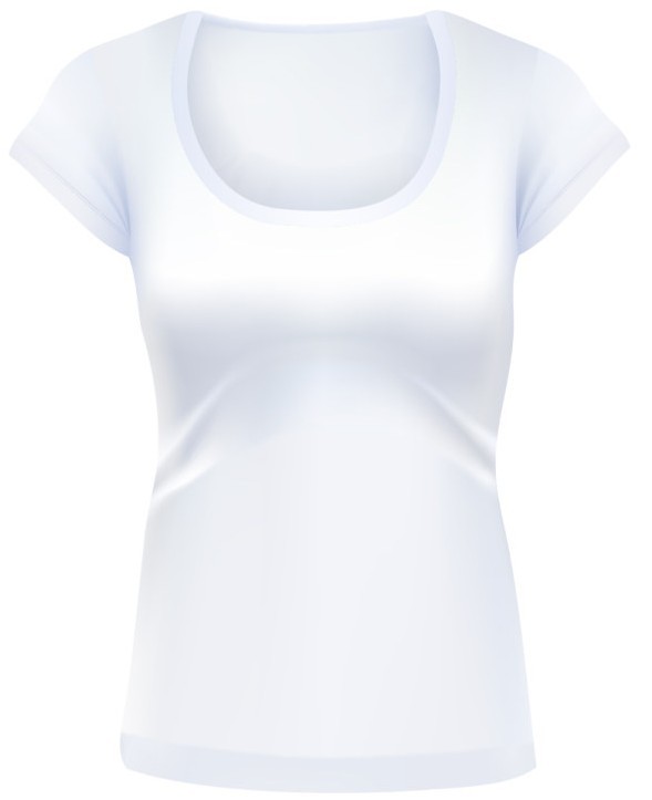 Download Free Women T-Shirt Vector Mockup - TitanUI