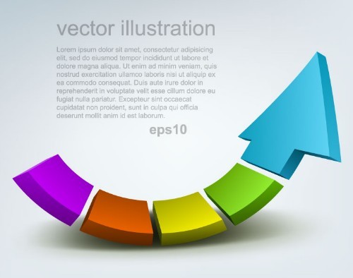 Creative Colorful Vector Arrow Background 01