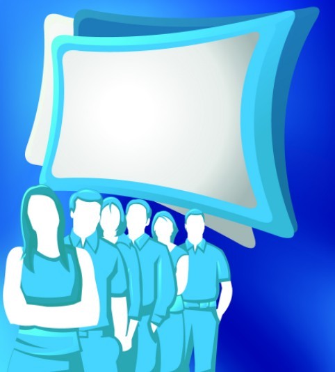 Vector Fashion Business People Silhouettes 04