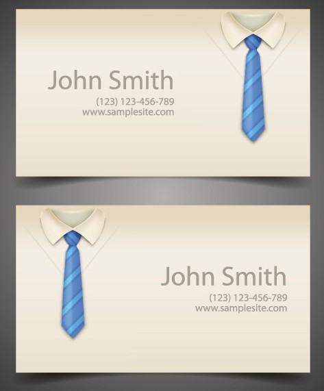 Vector Creative Business Card Template For Business Men