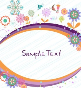 Cartoon Hand Painted Floral Background Vector 02