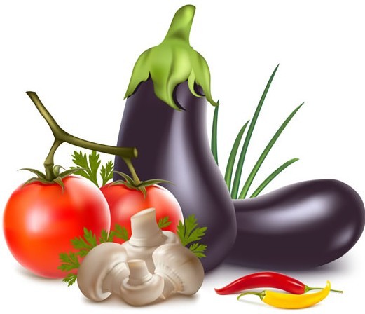 Vector Fresh Vegetables and Fruits
