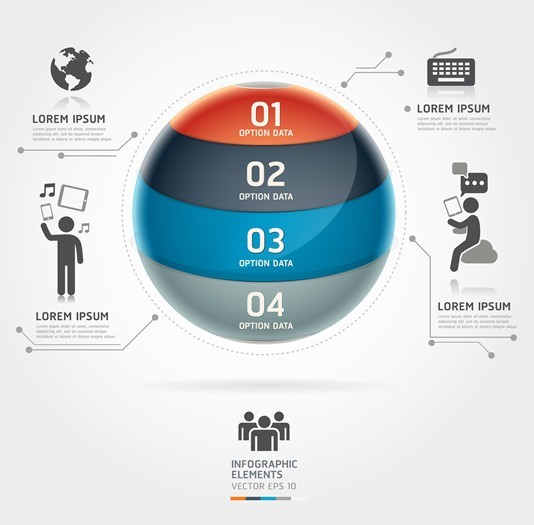Vector Technology Infographic Step Options Elements 03