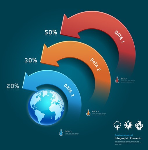 Vector Technology Infographic Step Options Elements 04