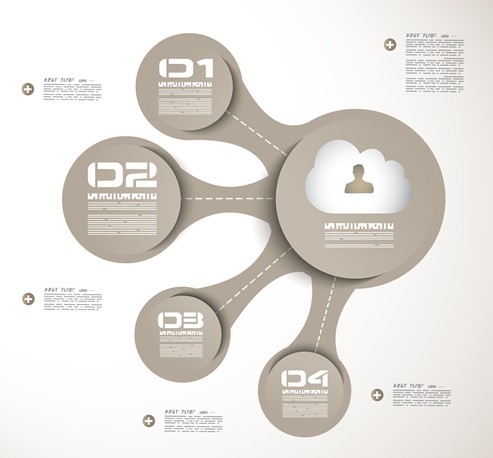 Vector Technology Infographic Step Options Elements 08